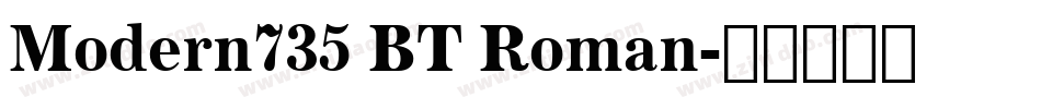Modern735 BT Roman字体转换